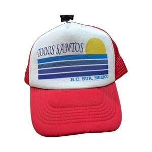 Todos Santos B.C. Sur Mexico Graphic Trucker Hat Mesh Back Adjustable One Size